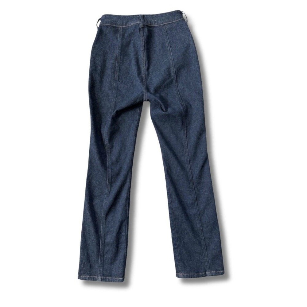 Anthropologie Pilcro Jeans Size 27 Front Seam Dark Wash Straight Leg Cropped - Picture 2 of 13